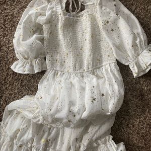 Ivy city midnight summer dress in white